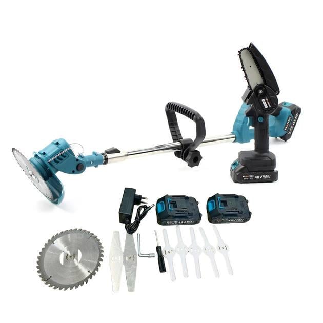 Набір акумуляторний Krafftec 2в1 триммер та міні-пила 36 В (KRA-808)