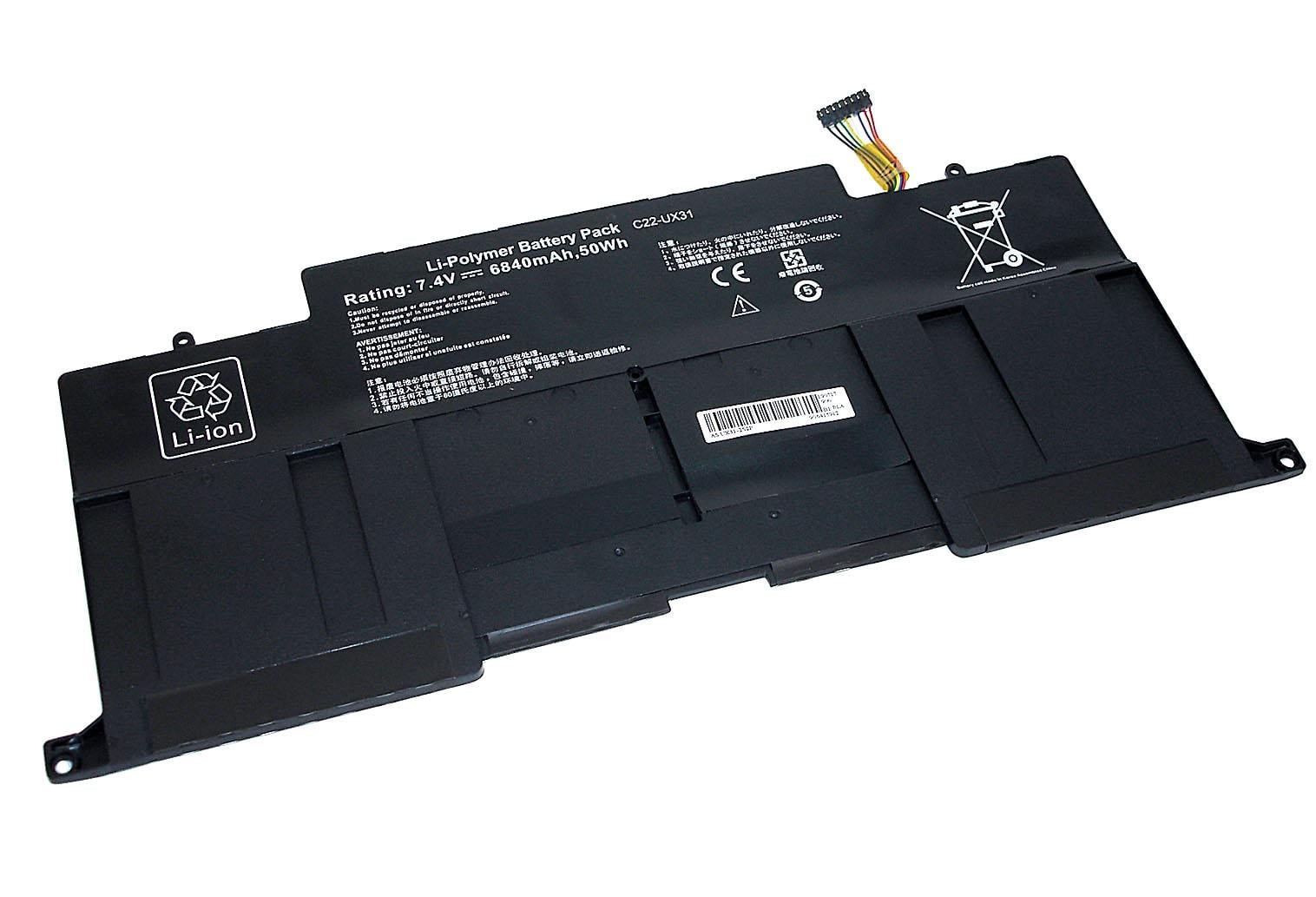 Аккумулятор для ноутбука Asus C22-UX31 UX31-2S2P 7,4 V 6840 mAh