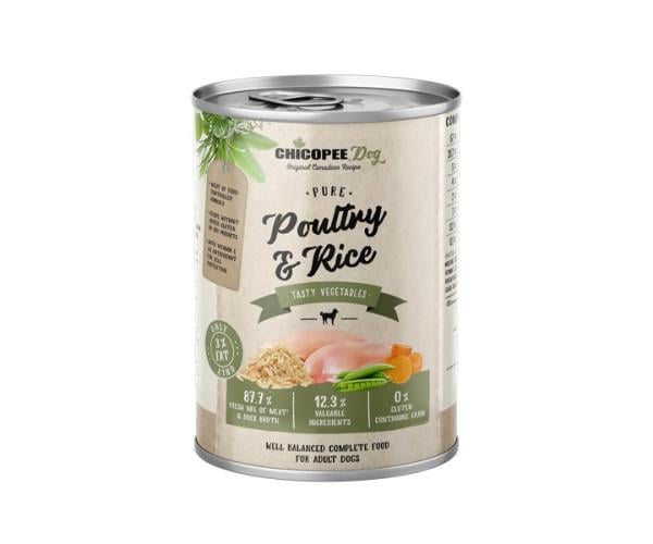 Консерви для собак Chicopee Dog Pure Poultry Rice 400 г