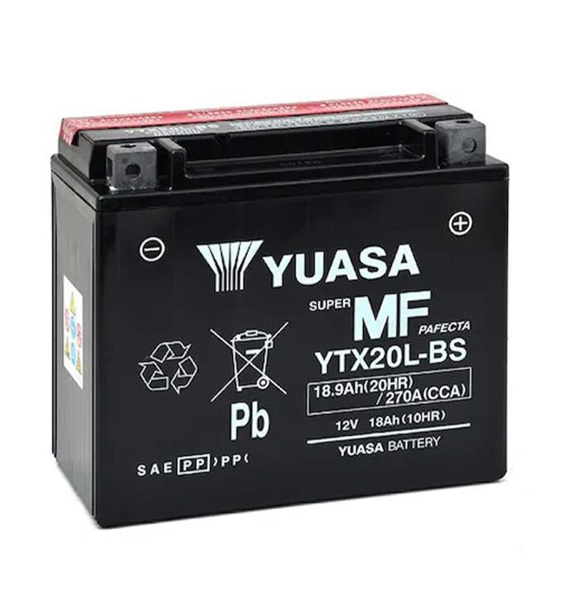 Акумулятор Yuasa Мото YTX20-BS CP 12 V 18,9 Ah 270 A