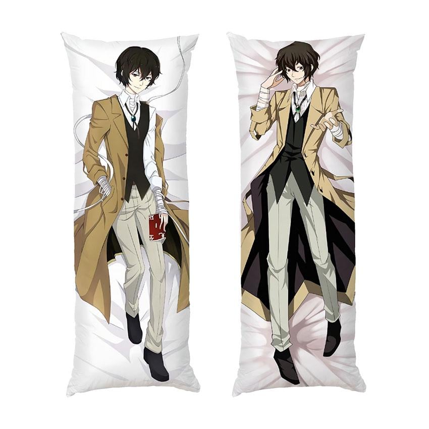 Подушка дакимакура Bungo Stray Dogs Osamu Dazai габардин 140х45 см (112342-2)