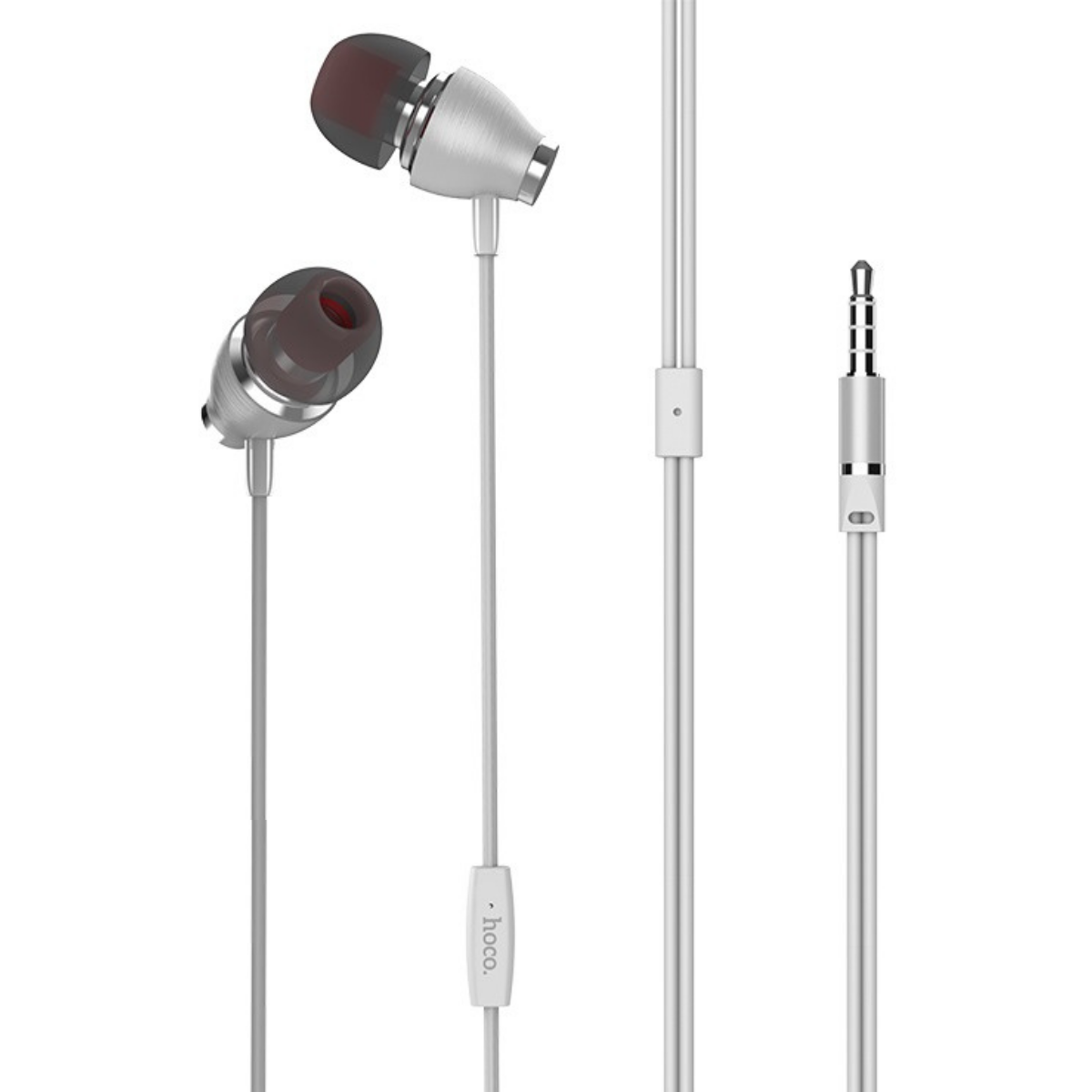 Наушники Hoco M28 Ariose universal earphones c микрофоном White Наушники Hoco M28 Ariose universal earphones c микрофоном White