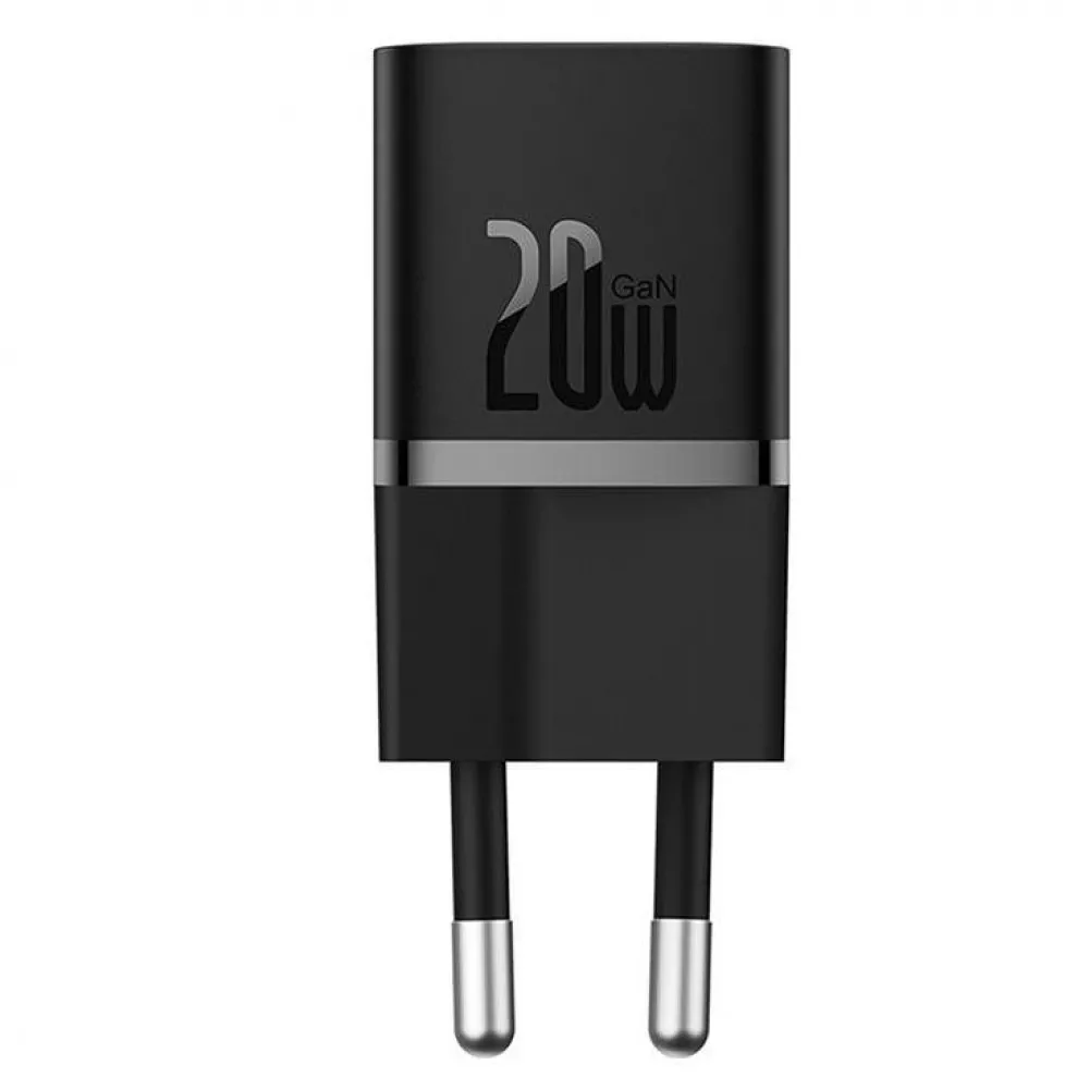 Зарядний пристрій мережевий Baseus CCGN050101 GaN5 Fast Charger 1C 20W Black (11759814)