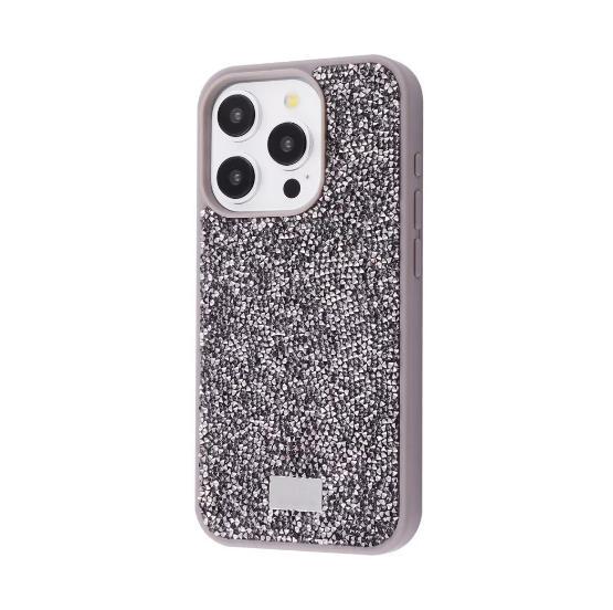 Чехол Bling World Rock Diamond (TPU) для телефона iPhone 15 Pro gray titanium (556060808)