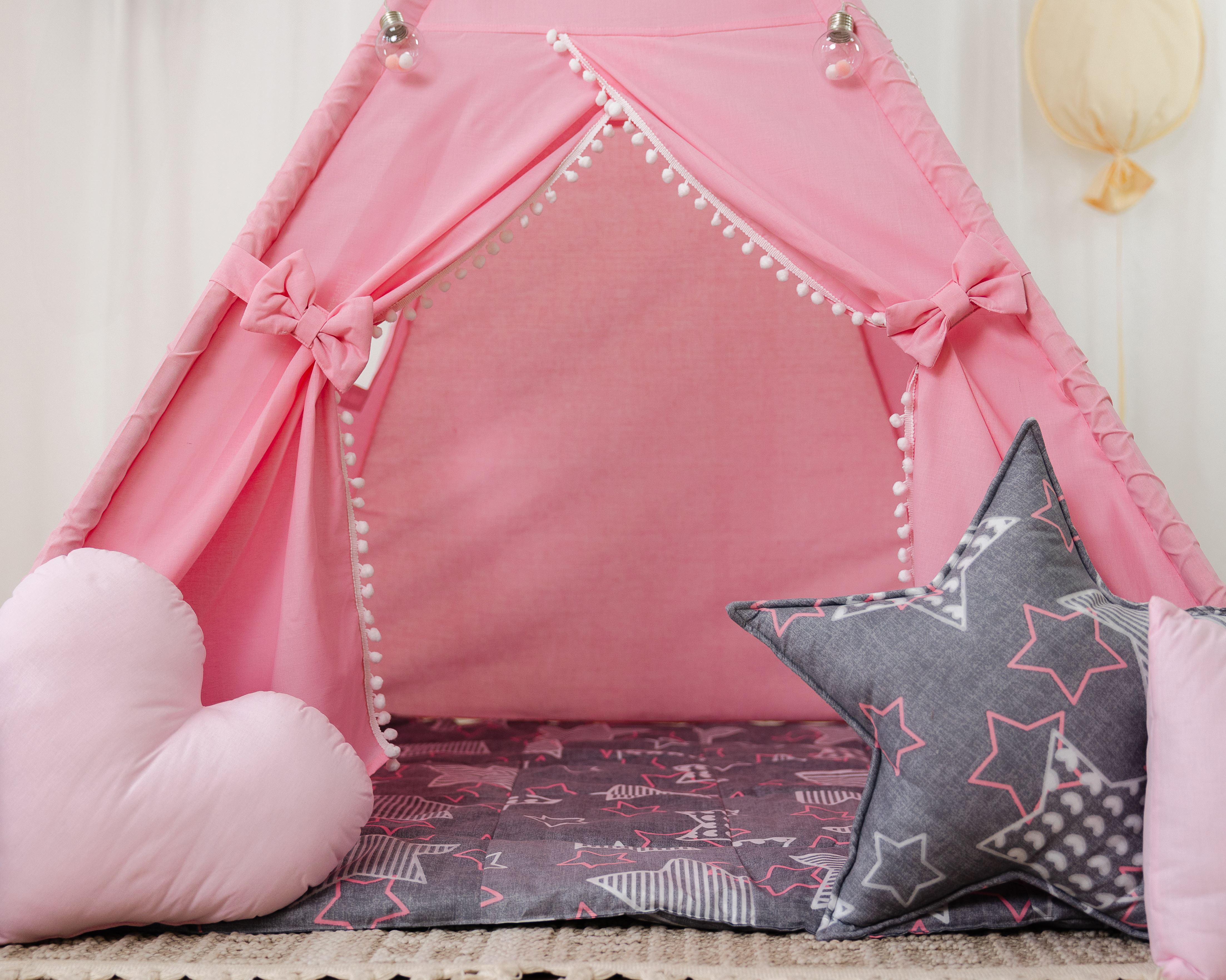 Вигвам для девочки Розовая мечта с 4 подушками (0000950) - фото 4 Вигвам для девочки Розовая мечта с 4 подушками (0000950) - фото 4