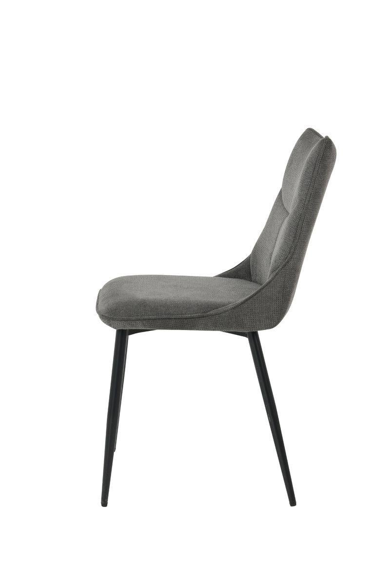 Стілець тканинний для вітальні Intarsio JUSTIN Темно-сірий - фото 2 Стілець тканинний для вітальні Intarsio JUSTIN Темно-сірий - фото 2