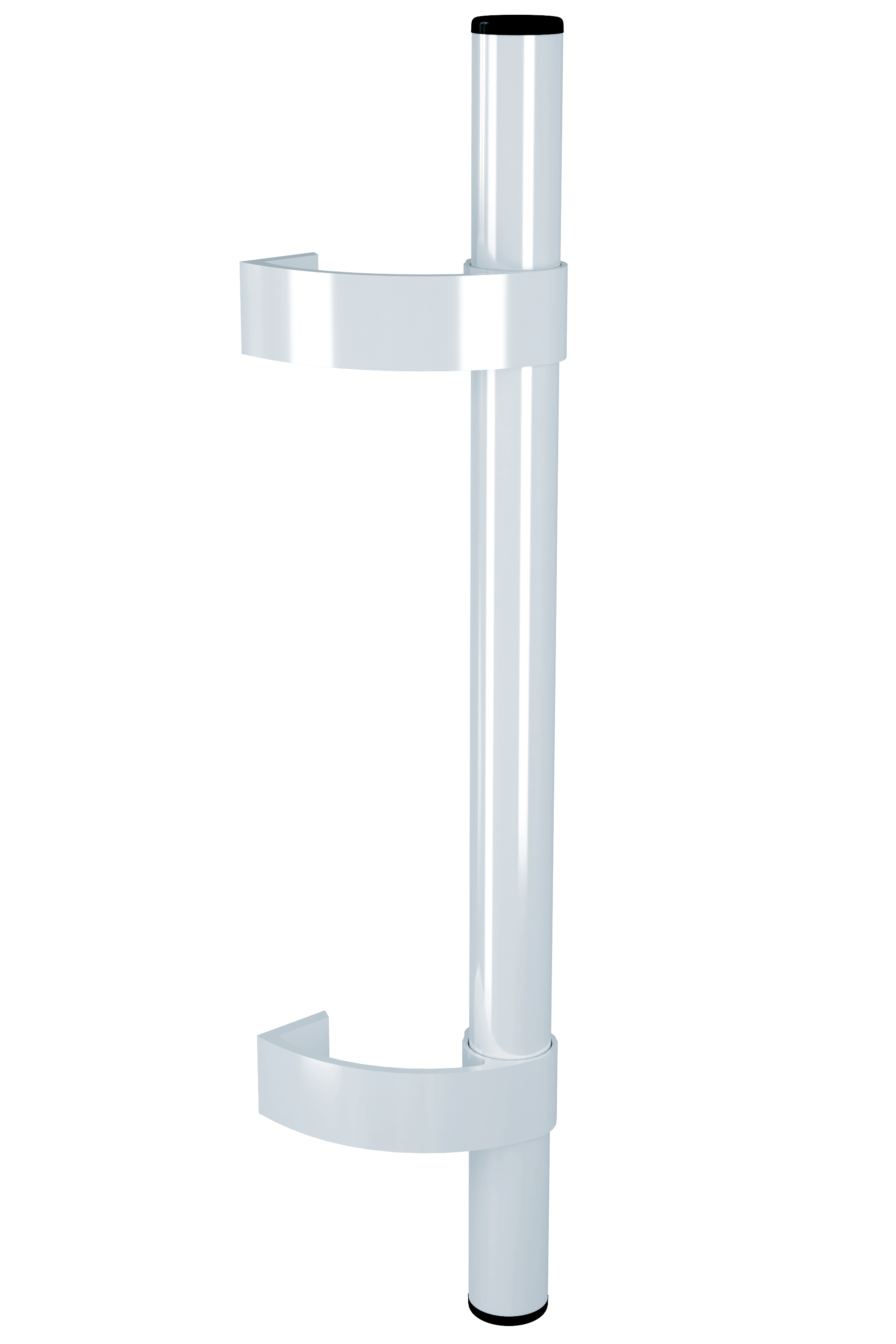 Дверна ручка офісна пряма 500 мм 2 шт. Білий (12656411)