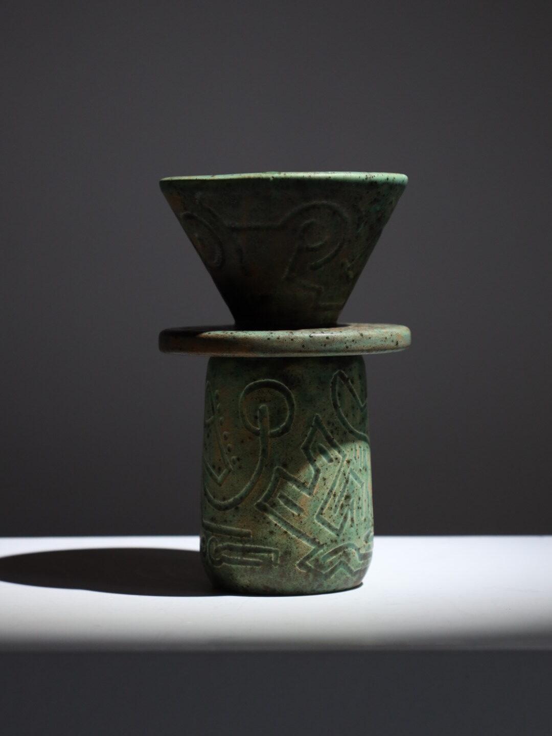 Набор кофейный Эльф пуровер/воронка V60/чашка ручной работы (POV-003) - фото 2 Набор кофейный Эльф пуровер/воронка V60/чашка ручной работы (POV-003) - фото 2