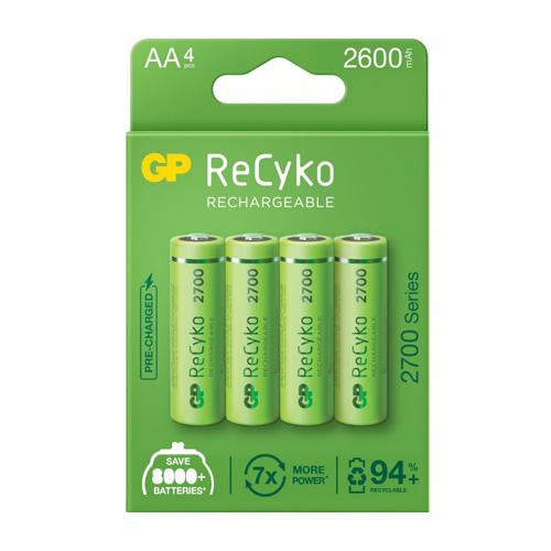 Акумулятор ReCyko+ GP Batteries AA 2600 mAh NiMh 4 шт. (270AAHCE-2EB4)