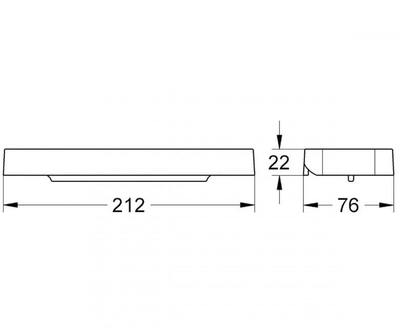 Пластикова поличка Grohe EUROSMART COSMOPOLITAN 18349L02 Білий (28044) - фото 3