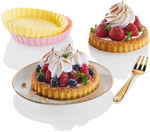 Форми для тарталеток ERNESTO силіконові 6 шт. 12х2 см (D1-00452) - фото 2 Форми для тарталеток ERNESTO силіконові 6 шт. 12х2 см (D1-00452) - фото 2