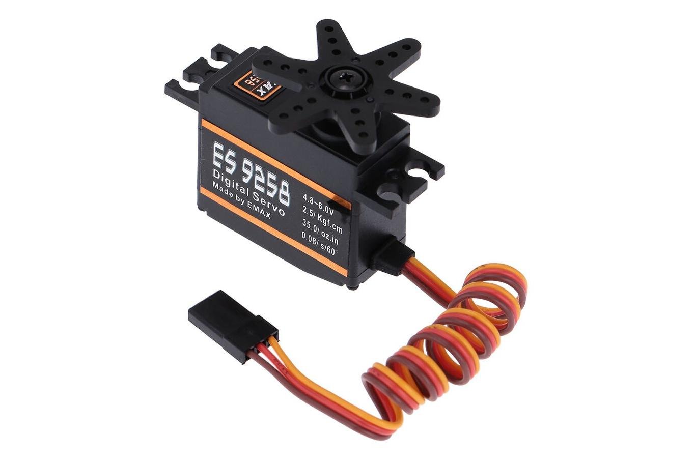 Сервопривід Emax ES9258 25 г 2,5 кг 0,08 сек цифровий (54362) Сервопривід Emax ES9258 25 г 2,5 кг 0,08 сек цифровий (54362)