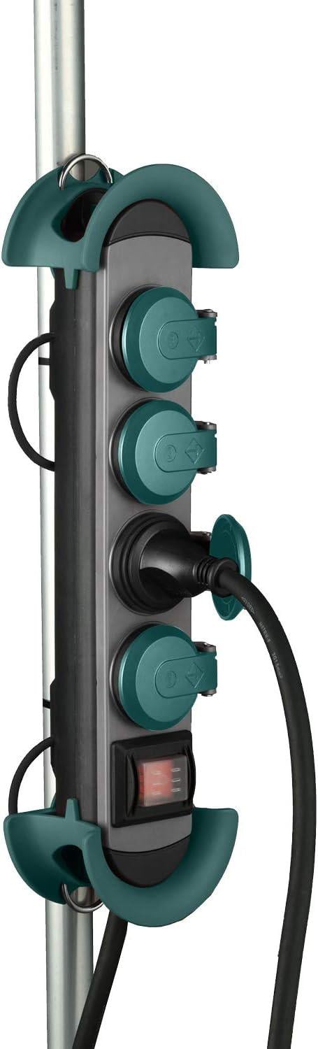 Удлинитель Electraline 4 розетки 10 м 3х1,5 мм² с кнопкой IP44 - фото 2