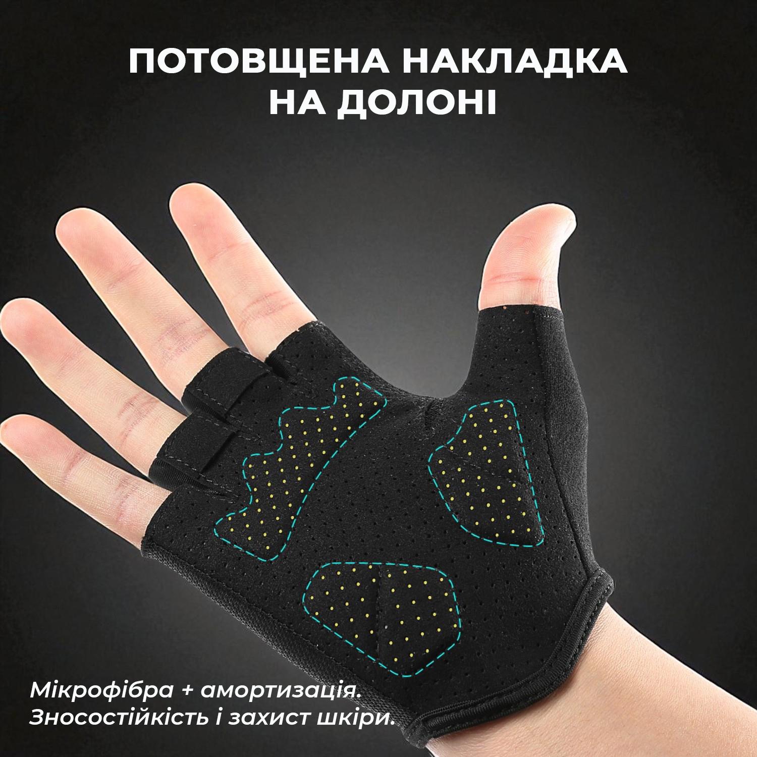 Перчатки без пальцев Vilico для спорта Черный (66_11_L_1) - фото 4 Перчатки без пальцев Vilico для спорта Черный (66_11_L_1) - фото 4