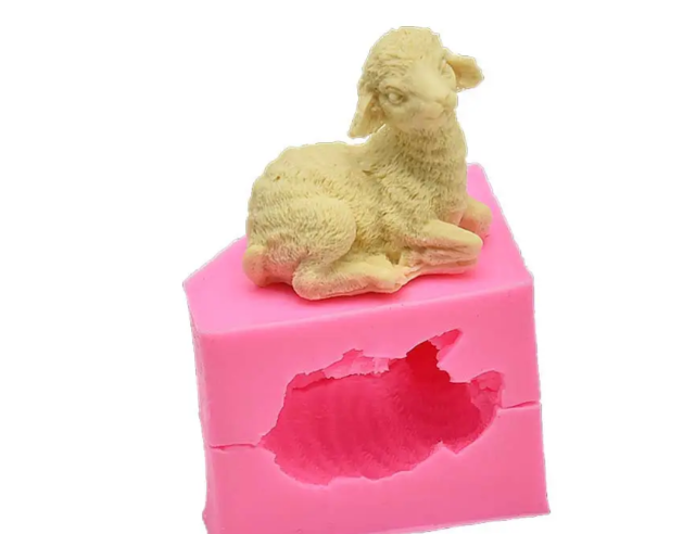 Молд силиконовый Слон 72x52 мм Розовый (40731)