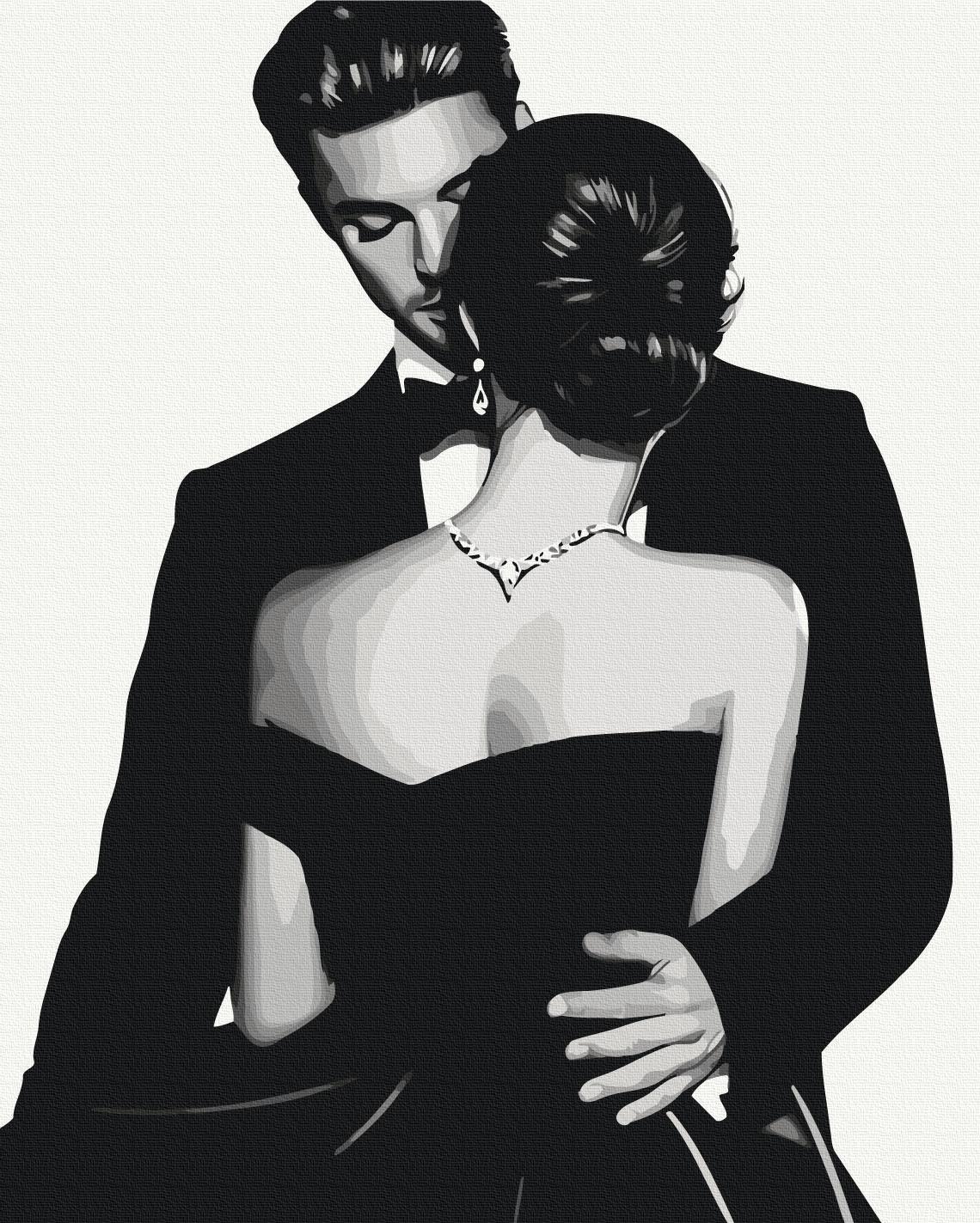 Картина по номерам Brushme Элегантная романтика 40x50 см (BS54352)