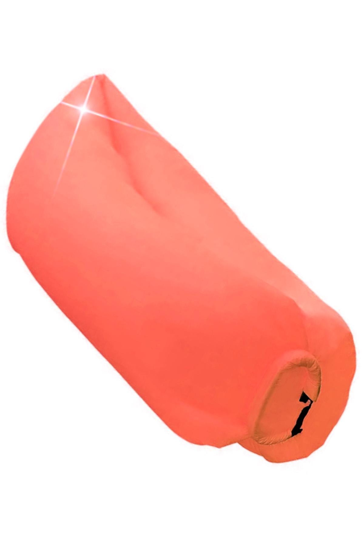 Надувной лежак Lamzac для пикников 200х60 см Red (552498045)