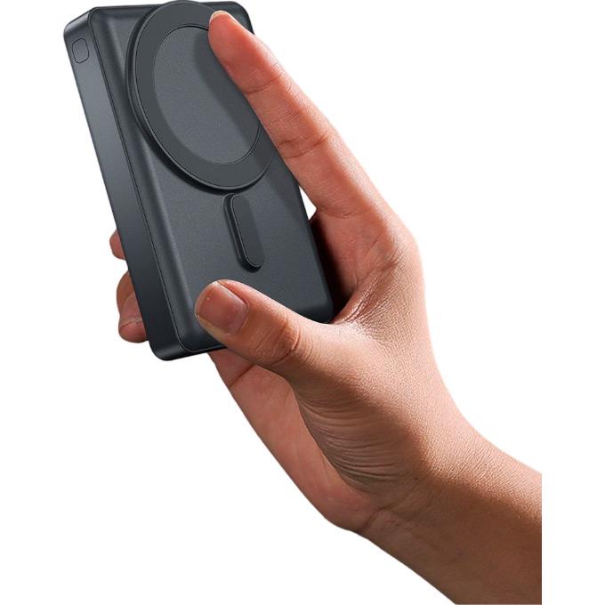 Зовнішній акумулятор WiWU JC-20 Magnetic Wireless 10000 mAh Black - фото 4