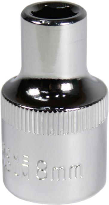 Головка торцевая низкая шестигранная Intertool 1/2 8 мм Хром ванадиум (ET-0008)