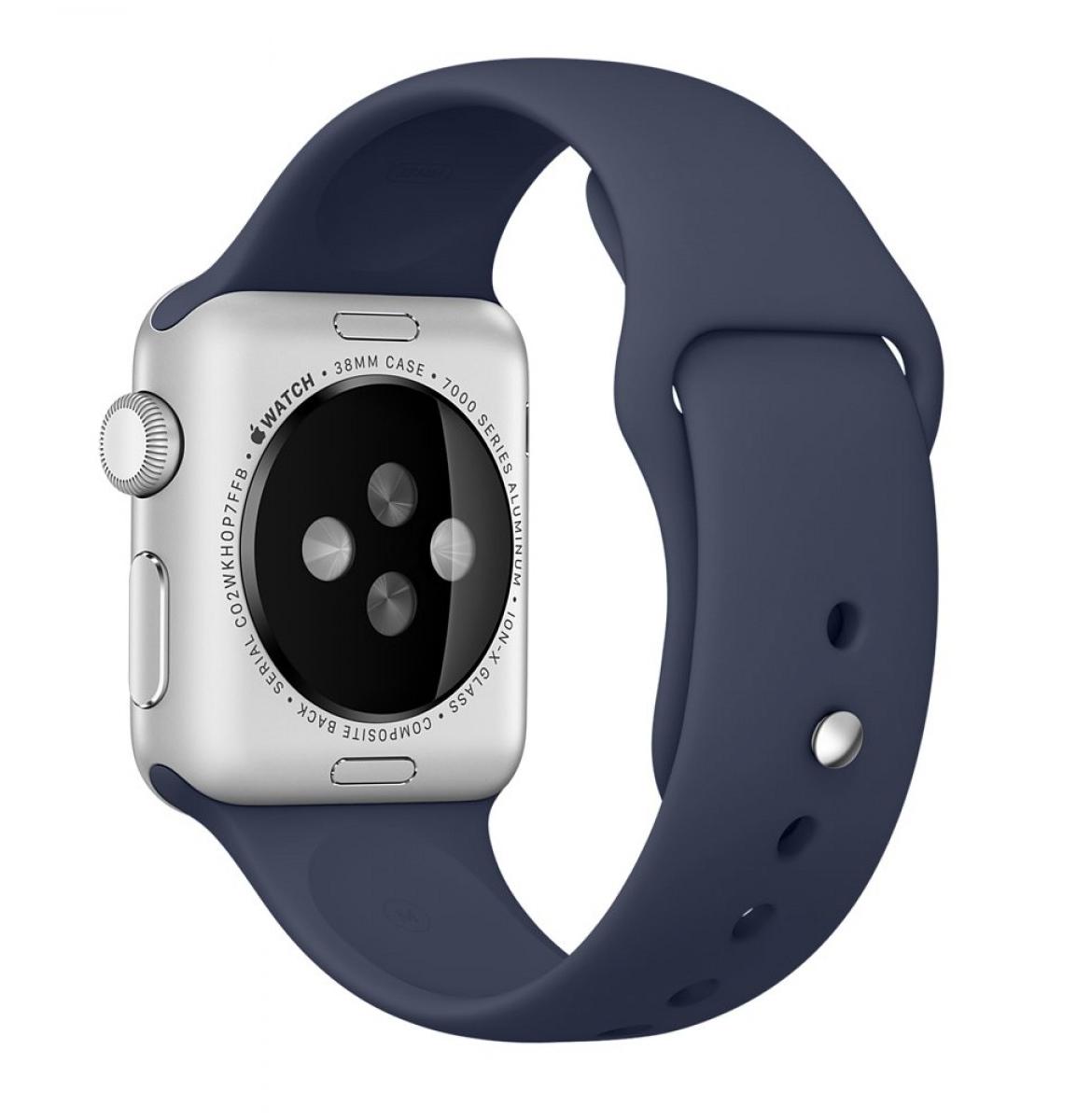 Ремінець для Apple Watch Armor Standart силіконовий 42-44 мм L/M/S Dark Blue - фото 1