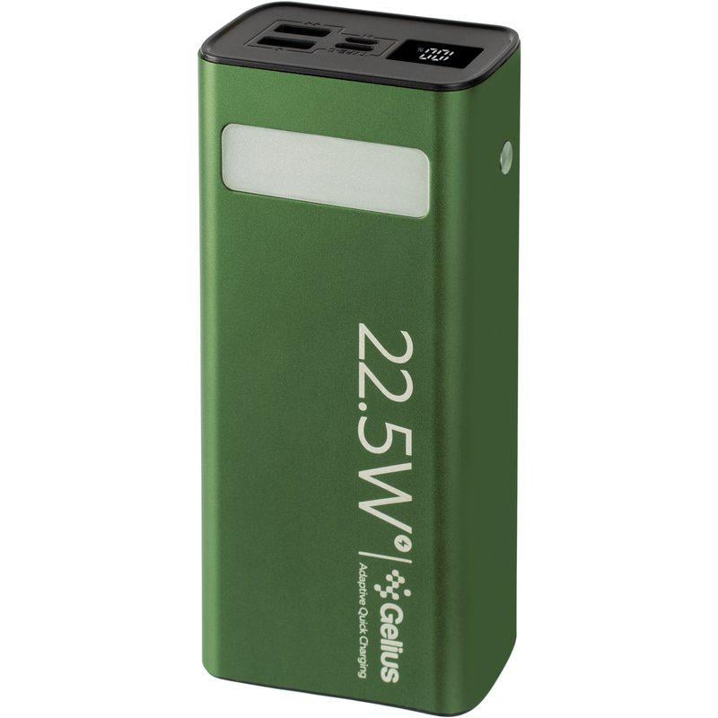 Повербанк Gelius Lightstone GP-PB300 30000 mAh QC+PD 22,5W Green (99988)