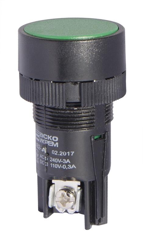 Кнопка управления АСКО-Укрем XB2-EA131 1NO 22 мм Зеленый (A0140010033)