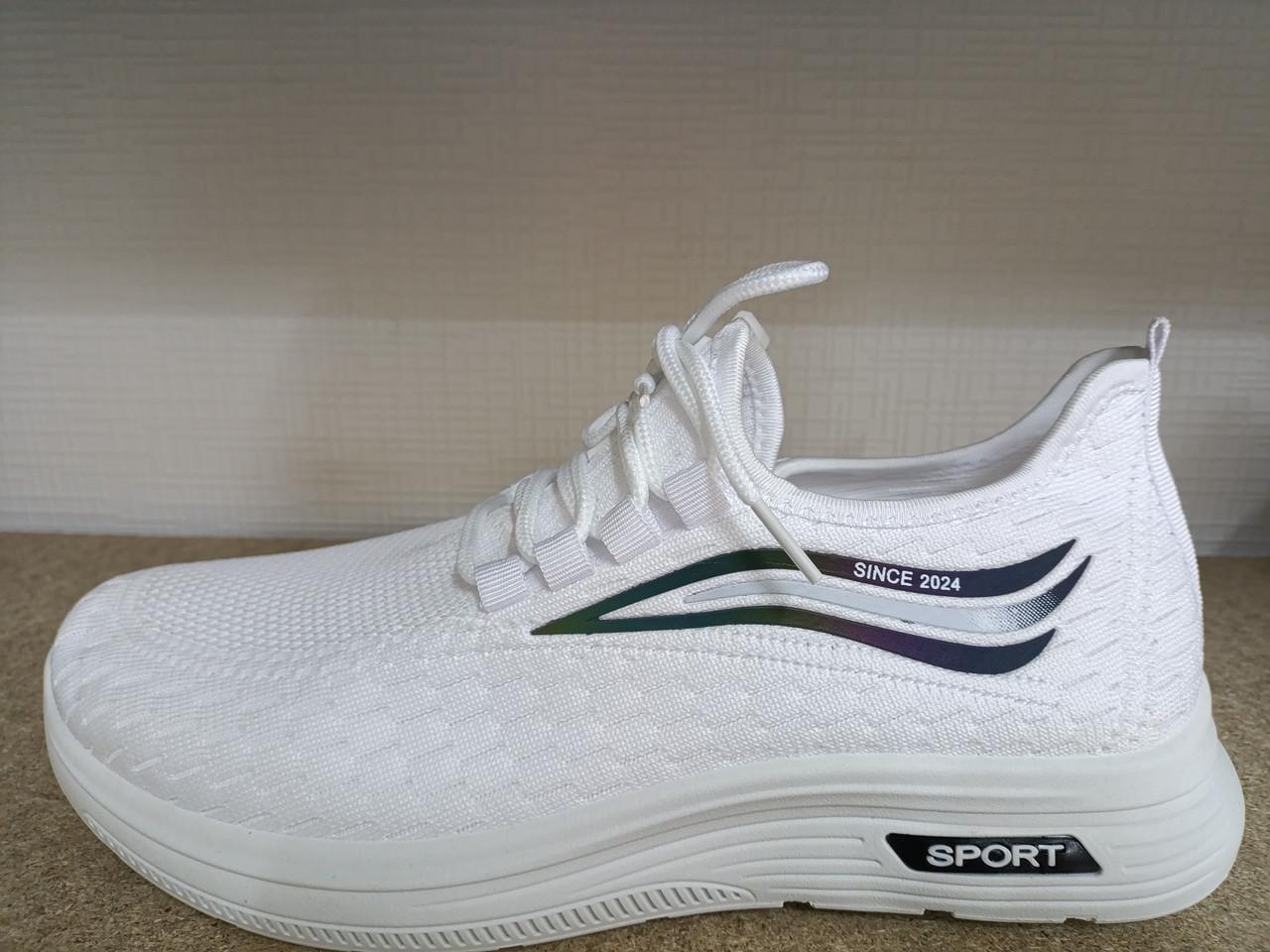 Кросівки чоловічі літні текстильні р. 41 Білий (30084041)