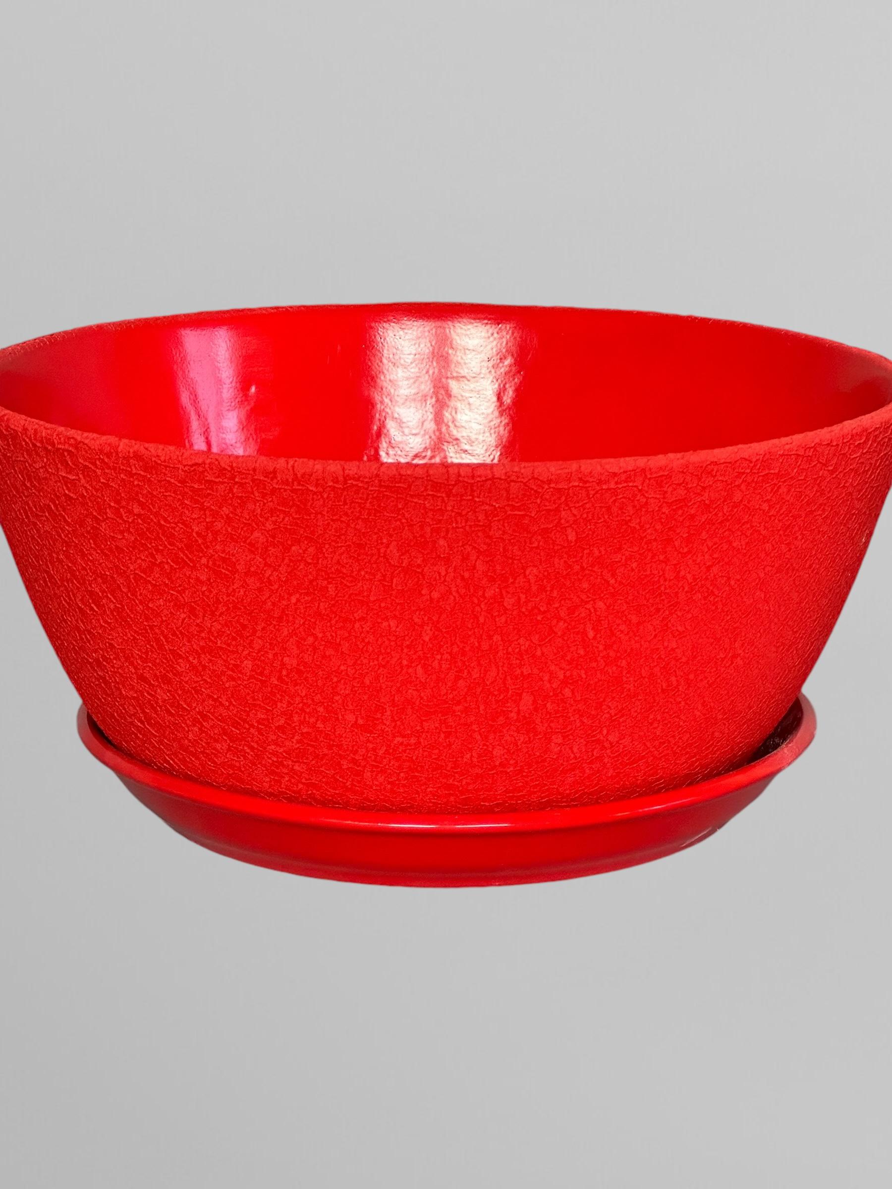 Горщик для квітів керамічний Бонсайниця шовк 5,5 л Червоний (Г03011) - фото 2