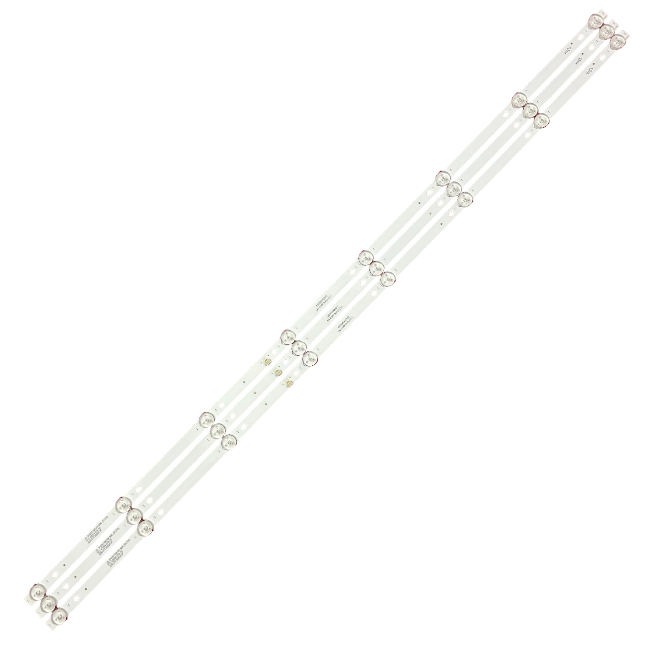 Комплект LED подсветки для TV JS-JP43A71081ER.909L 91210 R72-43D04-018-10 43LU1204 43LF0206 43" 3 шт. (ART-13933)