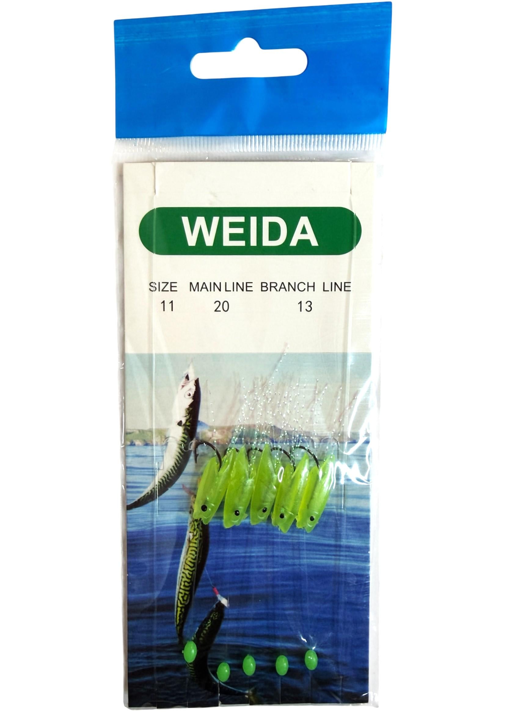 Самодур Weida рыбка-малок 5 крючков size 11 Желтый (2334261113)