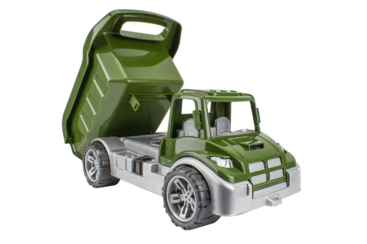 Іграшкова машинка ТехноК Військовий самоскид 52 см Зелений (150-98-TH4210)