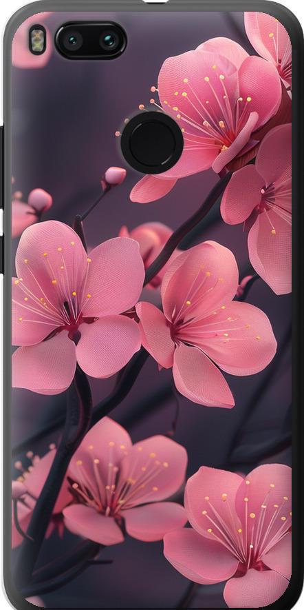 Чехол на Xiaomi Mi 5X Пурпурная сакура (6075u-1042-42517)
