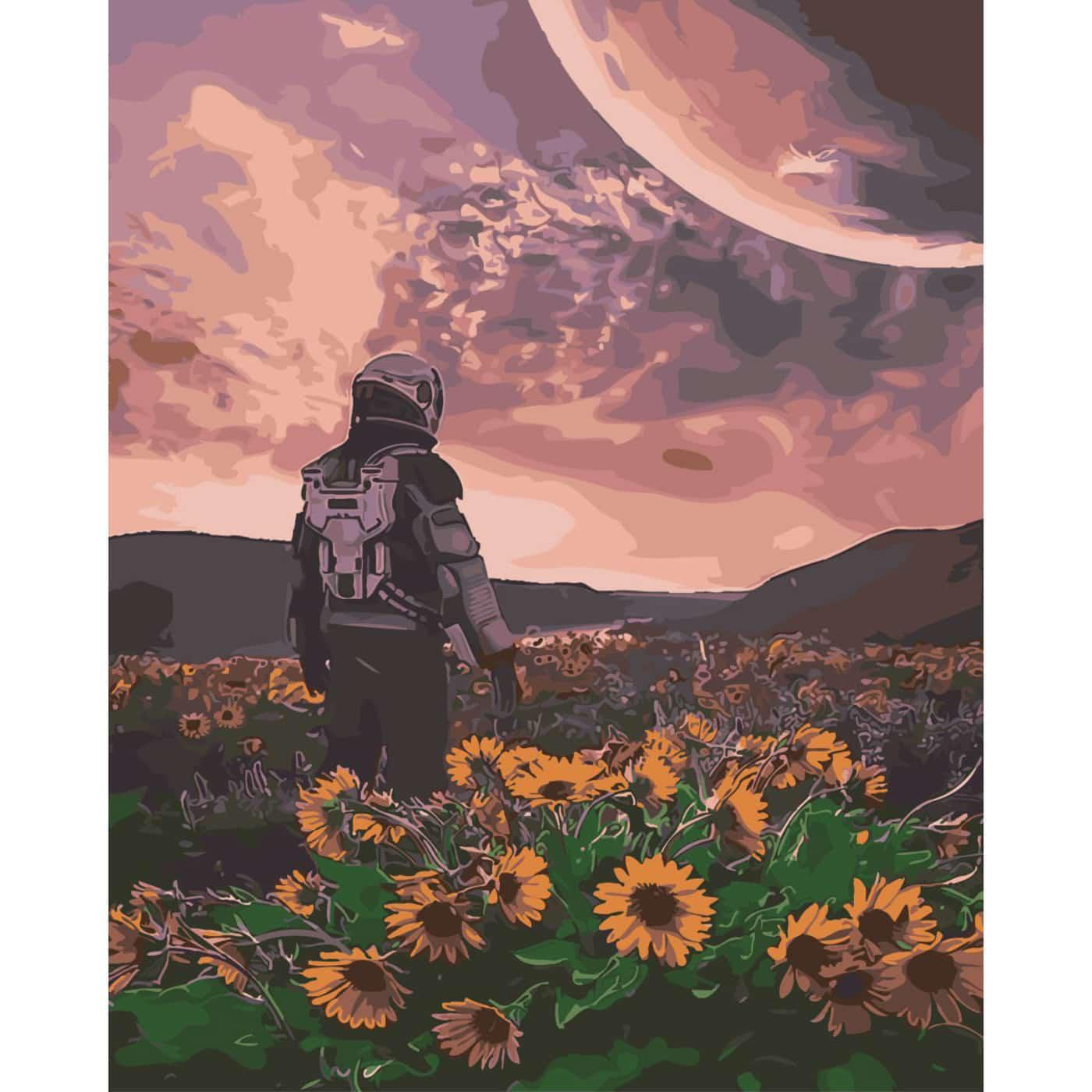 Картина за номерами Strateg Поле-космос 40х50 см (SY6438) Картина за номерами Strateg Поле-космос 40х50 см (SY6438)