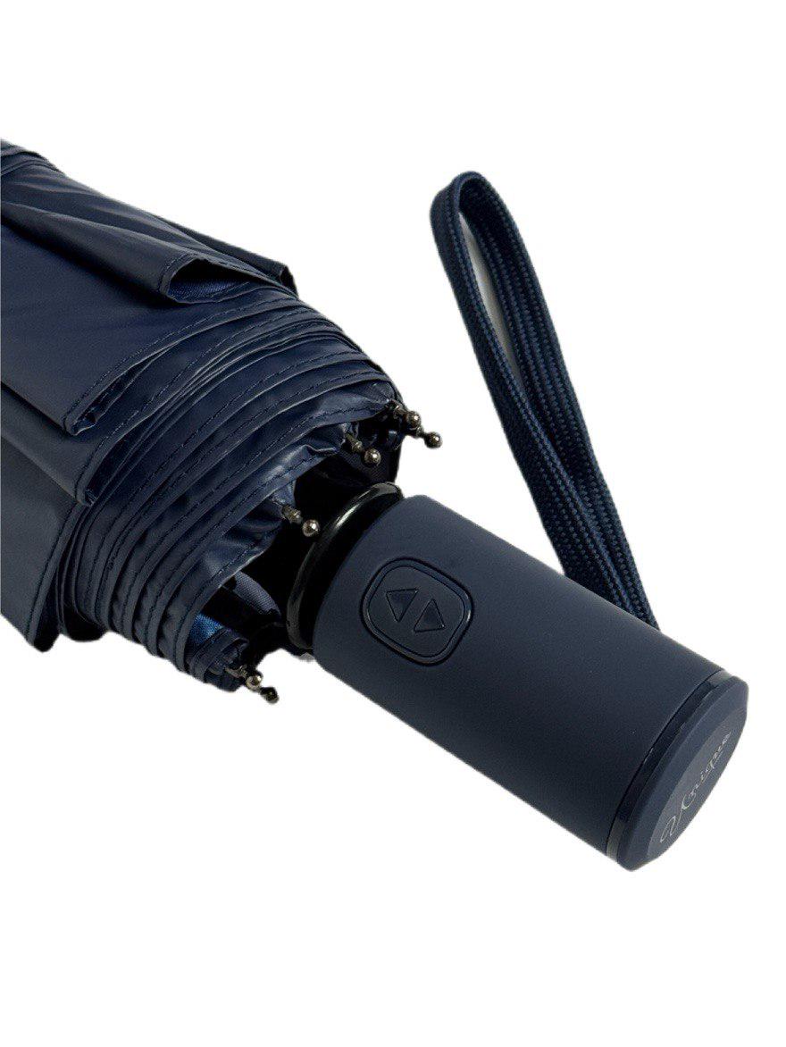 Зонтик автоматический женский Unique с цветами 9 спиц Синий (3009/1) - фото 4 Зонтик автоматический женский Unique с цветами 9 спиц Синий (3009/1) - фото 4