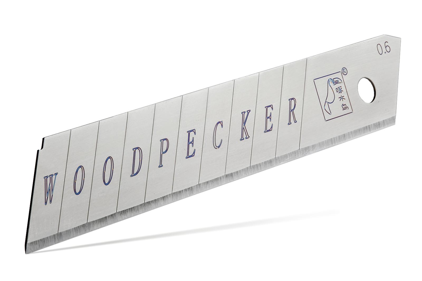 Лезвия для ножа Woodpecker утолщенные 18 мм 10 шт. Серый (FD-27)