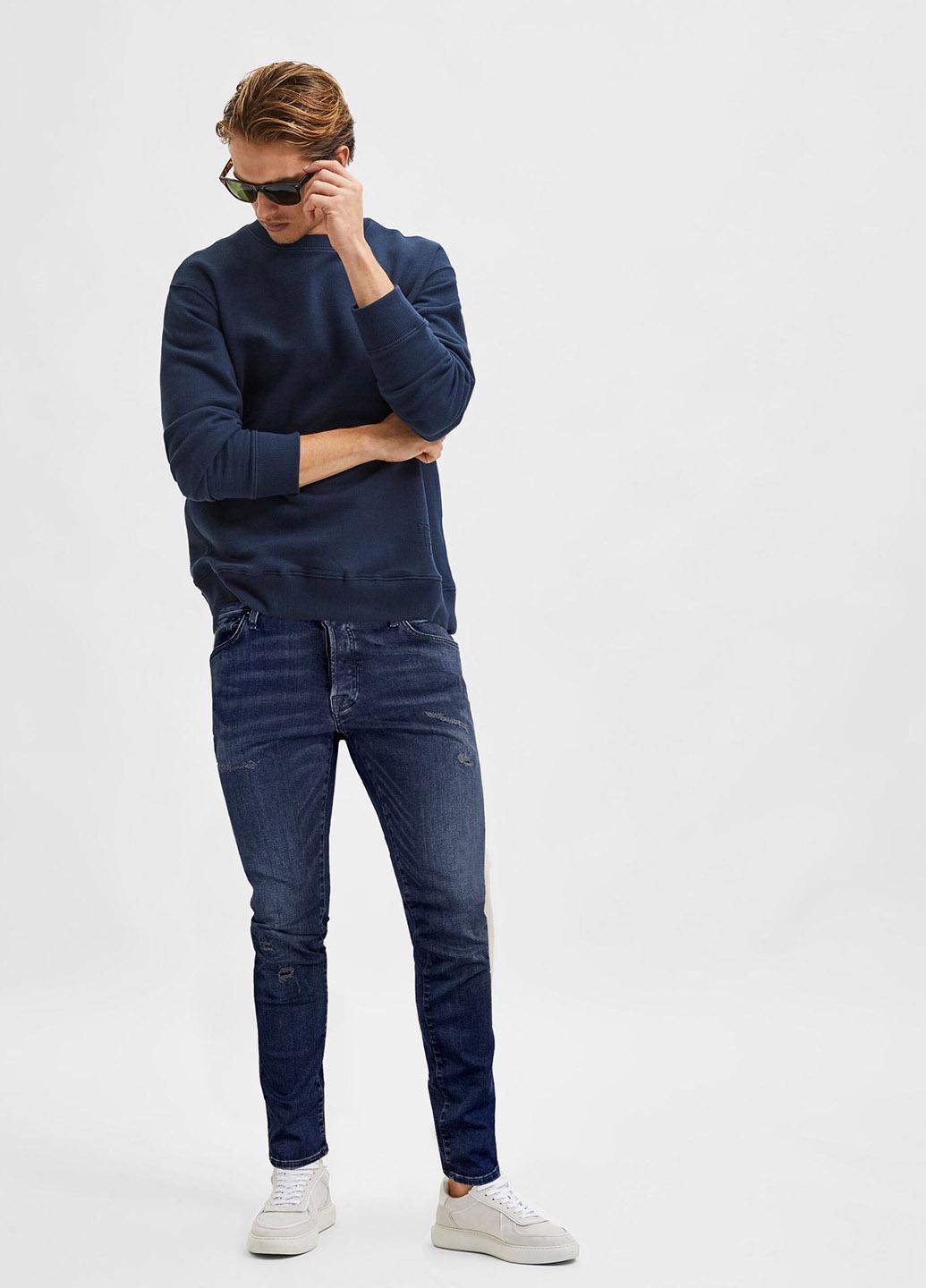 Джинсы Jack&Jones W32L32 Темно-синий (12190863b52)