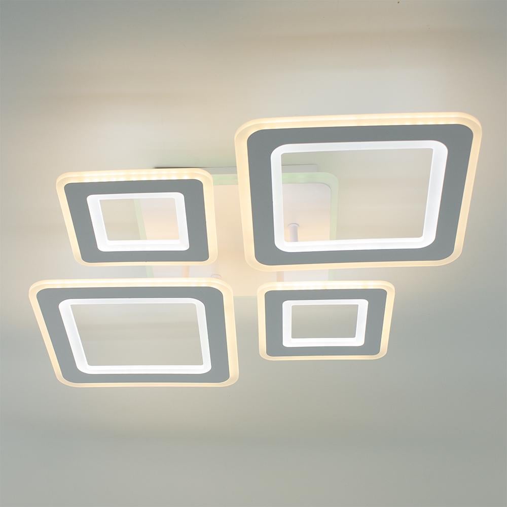 Люстра смарт світлодіодна керована ESLLSE OVAL RGB 5S 110 Вт 550x520x75 мм Бiлий (10625)