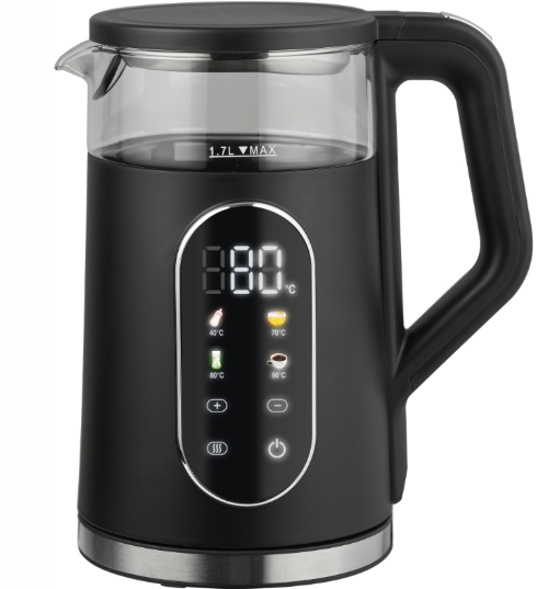 Електрочайник Kamille з регулятором температури та сенсорною панеллю 2200 Вт 1,7 л (30445479)