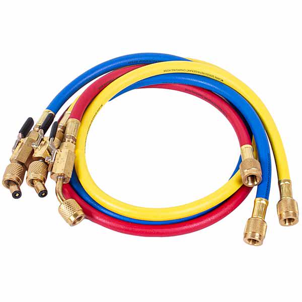 Набор заправочных шлангов 3 шт. x 900 мм Mastercool 90262-36-E 1/4'' SAE х 1/4'' SAE
