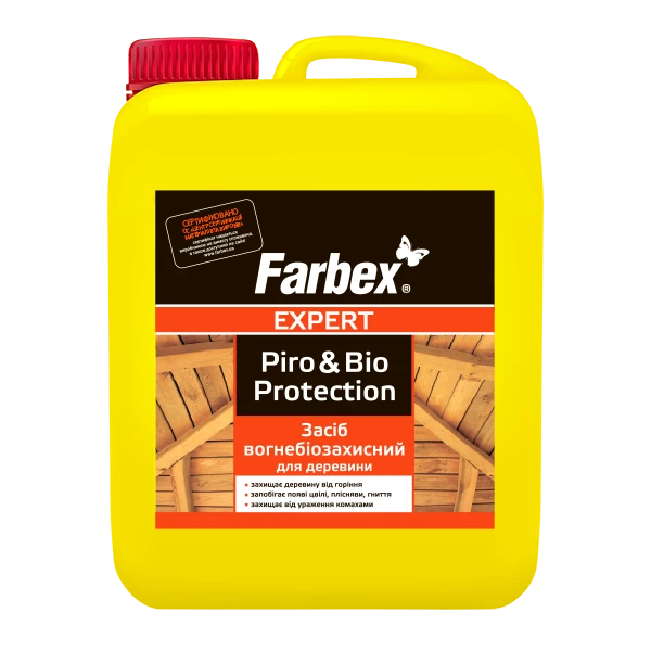 Засіб вогнебіозахисний Farbex для деревини безкольоровий 10 л (2792906477)