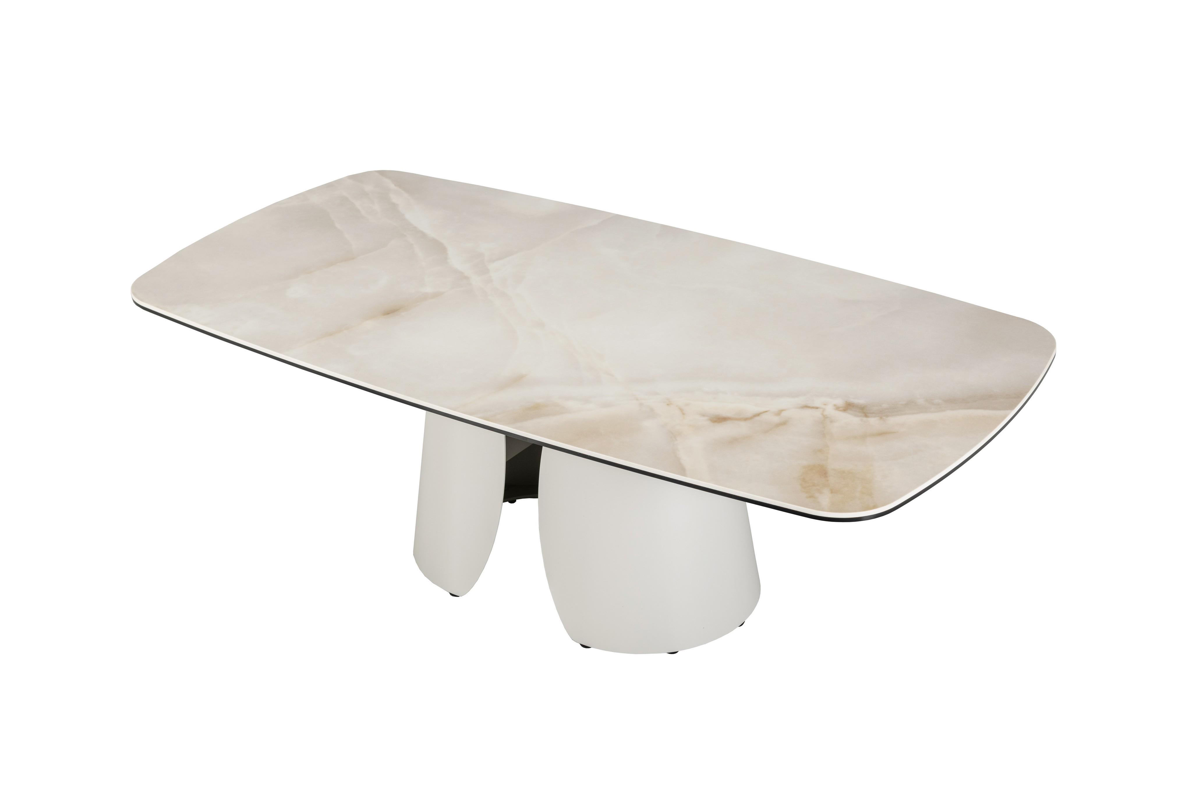 Журнальный стол Лунарио 1200х650х400 мм Айвори оникс/Айвори (30979624) - фото 2