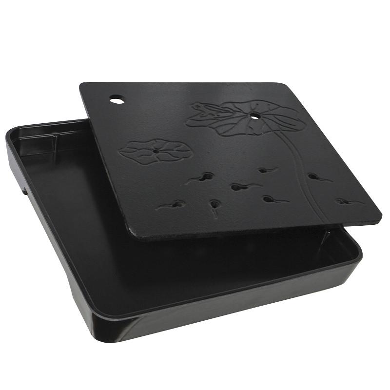 Чабань-доска для чайной церемонии квадратная Lesko #41 бамбуковая 28х28х3,4 см Black (24366440) - фото 2 Чабань-доска для чайной церемонии квадратная Lesko #41 бамбуковая 28х28х3,4 см Black (24366440) - фото 2