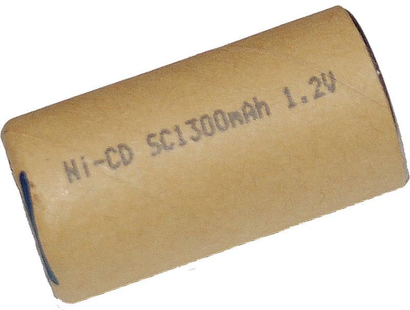Банка Ni-CD 1300 mAh 1.2V для аккумулятора шуруповерта d22 h43
