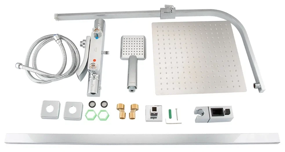 Душевая система с термостатом Gappo G07 G2407-40 излив-переключатель на лейку Хром - фото 5