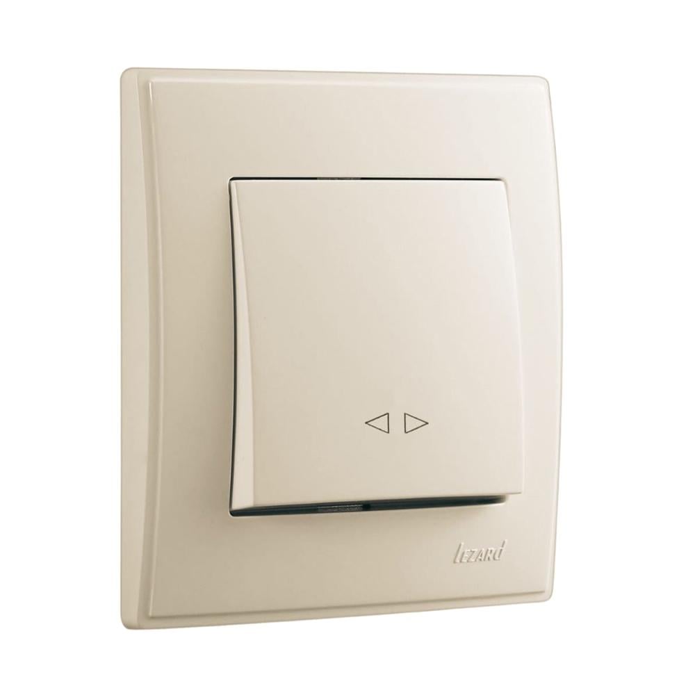 Выключатель Lezard Lesya 1-клавишный Кремовый