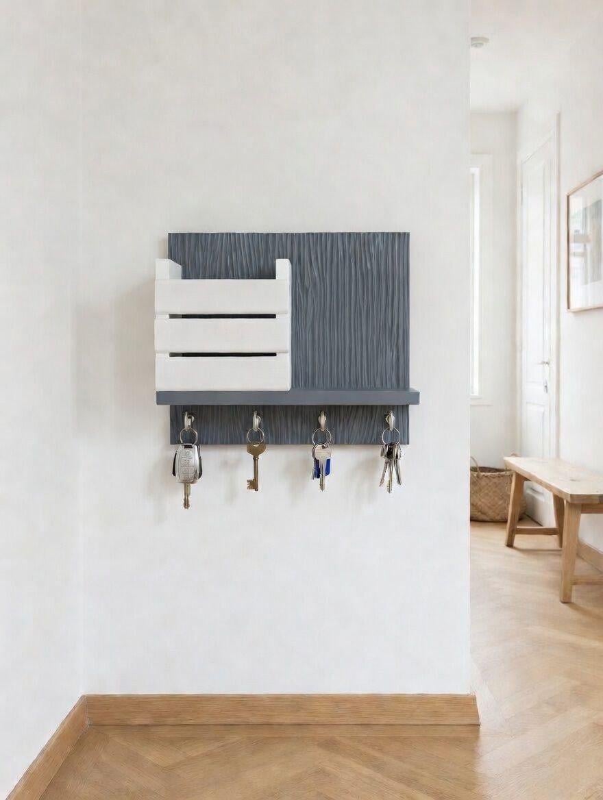 Ключница настенная брашированное дерево 30 см (33075516) Ключница настенная брашированное дерево 30 см (33075516)