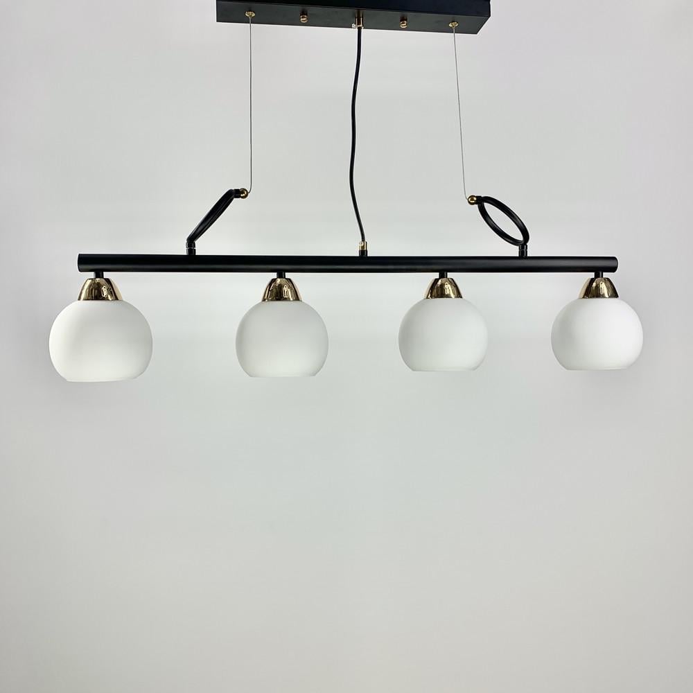 Світильник видовжений на 4 білих плафони (YQ 307/4) - фото 2 Світильник видовжений на 4 білих плафони (YQ 307/4) - фото 2