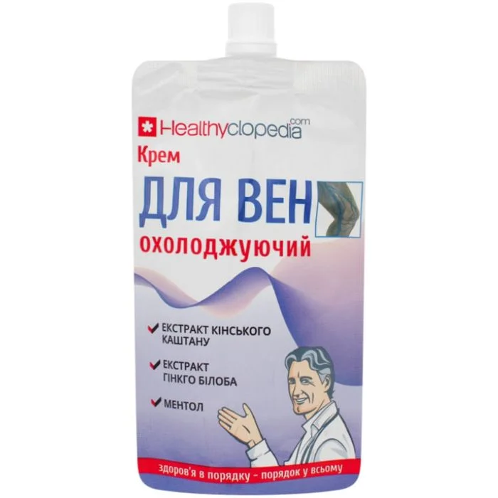 Крем для вен охолоджуючий Healthyclopedia 100 мл (1466929616)