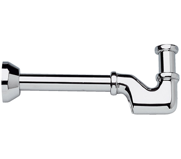 Сифон Remer тяжелый литой из хром латуни для раковины и биде 1”1/4 (956)