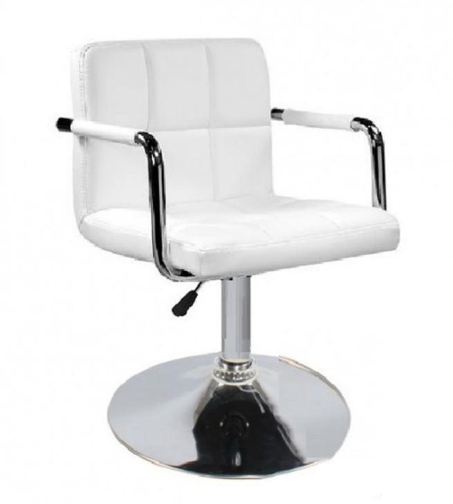 Крісло Group SDM Артур хром/еко шкіра Білий - фото 5 Крісло Group SDM Артур хром/еко шкіра Білий - фото 5